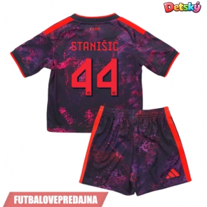 Lacne Dětský Futbalové dres Bayern Munich Josip Stanisic #44 2026-27 Krátky Rukáv - Tretina (+ trenírky)